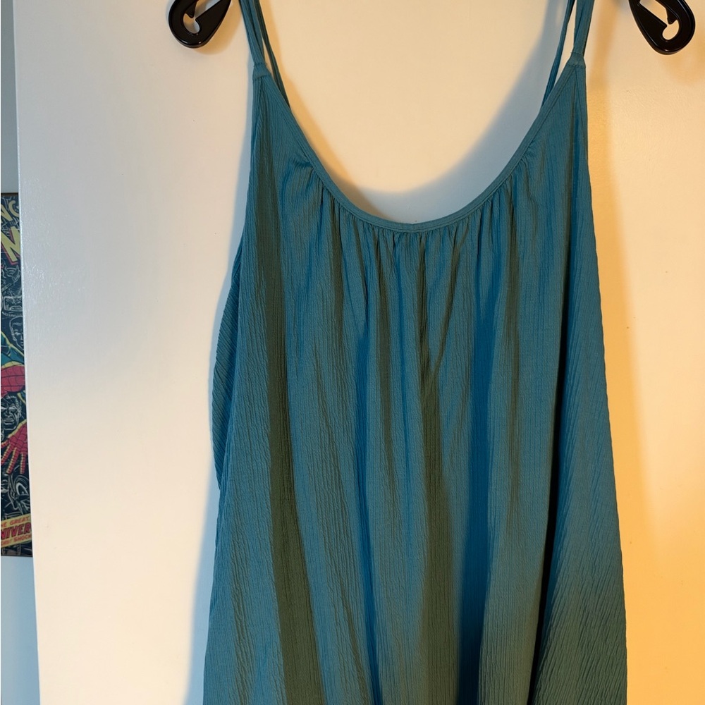 Old Navy Teal Spaghetti-strap Tank Top